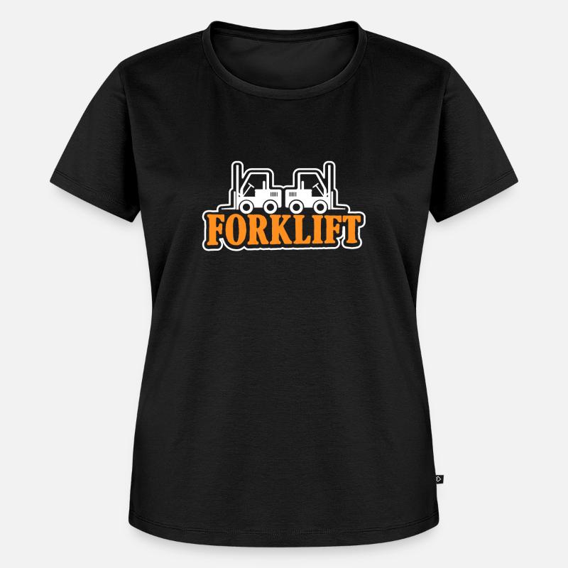 Forklift driver operator funny design - Women's Premium Organic T-shirt - black
