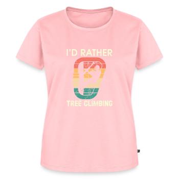 Grimpeur Arboriculteur Bûcheron Arboriculteur - T-shirt Premium bio Femme - rose - Devant - AI Model Female 172 dark (172cm)