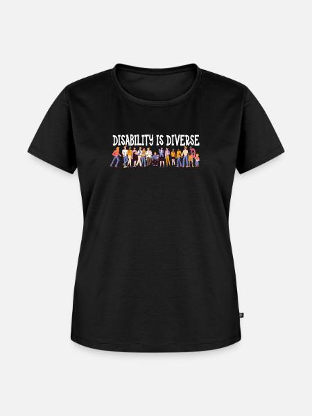 Behinderung ist vielfältig - Frauen Premium Bio T-Shirt - Schwarz