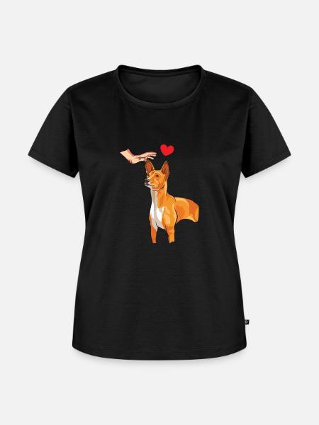 Basenji Hund Geschenk - Frauen Premium Bio T-Shirt - Schwarz