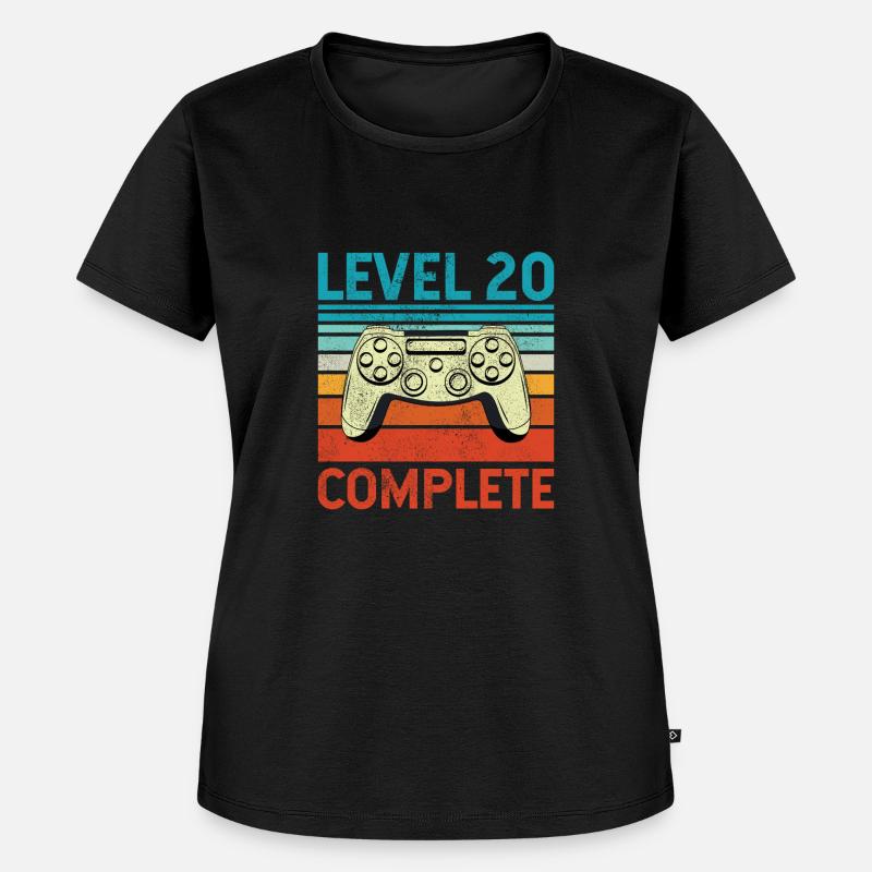 Level 20 Complete - Women's Premium Organic T-shirt - black