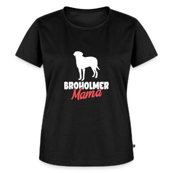 Broholmer Geschenk Hunde - Frauen Premium Bio T-Shirt - Schwarz - Vorne - Selfina (174cm)