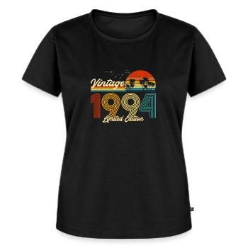 Vintage 1994 Limited Edition Geschenk zum Geburtstag - Frauen Premium Bio T-Shirt - Schwarz - Vorne - Selfina (174cm)