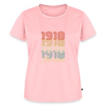 Funny Birthday Awesome 1918 - Women's Premium Organic T-shirt - rose - Front - AI Model Female 172 dark (172cm)