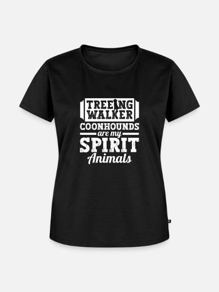 Treeing Walker Coonhound - Frauen Premium Bio T-Shirt - Schwarz