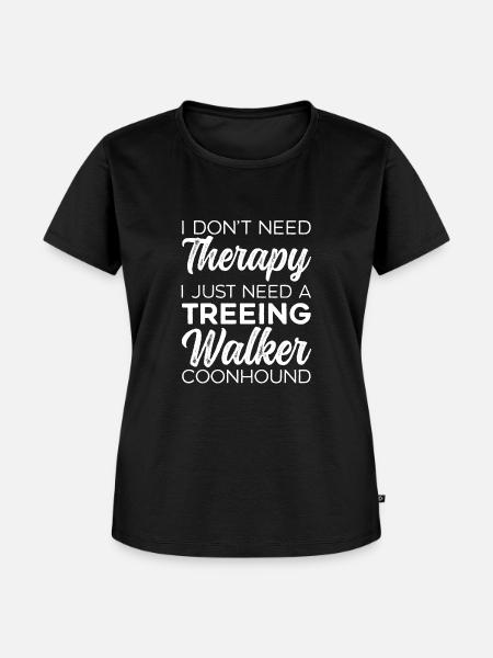 Treeing Walker Coonhound - Frauen Premium Bio T-Shirt - Schwarz