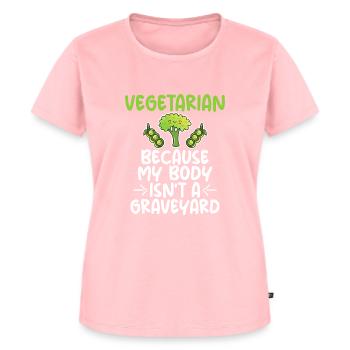 Vegetable Lover Vegetarian Gifts - Women's Premium Organic T-shirt - rose - Front - AI Model Female 172 dark (172cm)