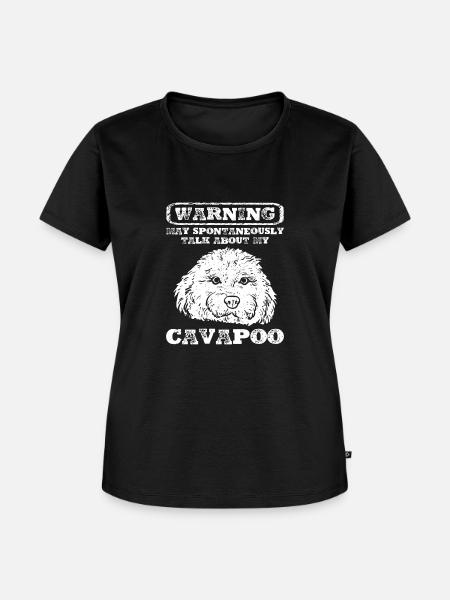 Cavapoo Cavoodle Capoodle Hund - Frauen Premium Bio T-Shirt - Schwarz