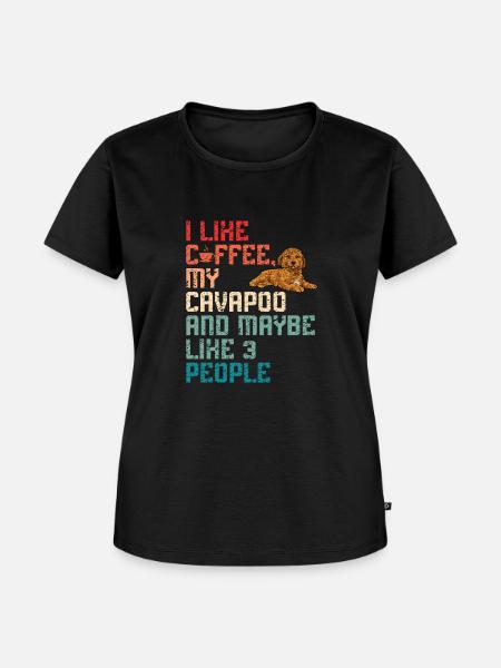 Cavapoo Cavoodle Capoodle Hund - Frauen Premium Bio T-Shirt - Schwarz
