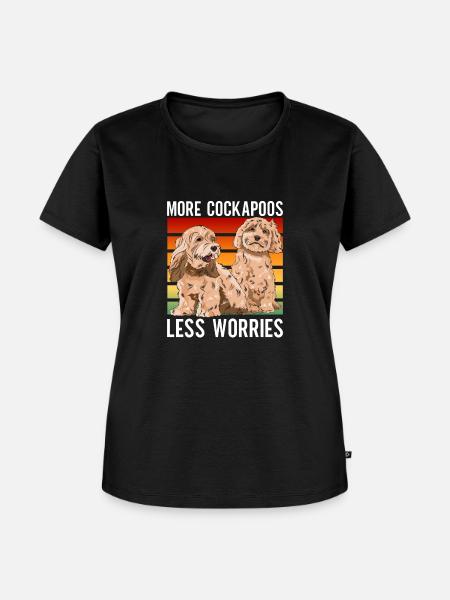 Cockapoo Hund - Frauen Premium Bio T-Shirt - Schwarz