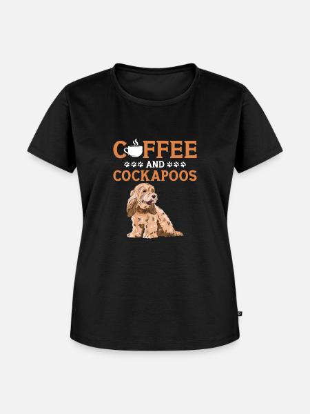 Cockapoo Hund - Frauen Premium Bio T-Shirt - Schwarz