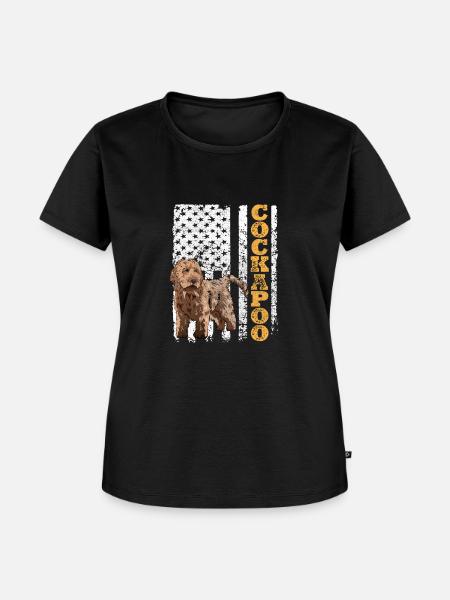 Cockapoo Hund - Frauen Premium Bio T-Shirt - Schwarz