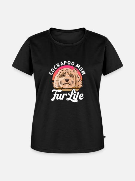 Cockapoo Hund - Frauen Premium Bio T-Shirt - Schwarz