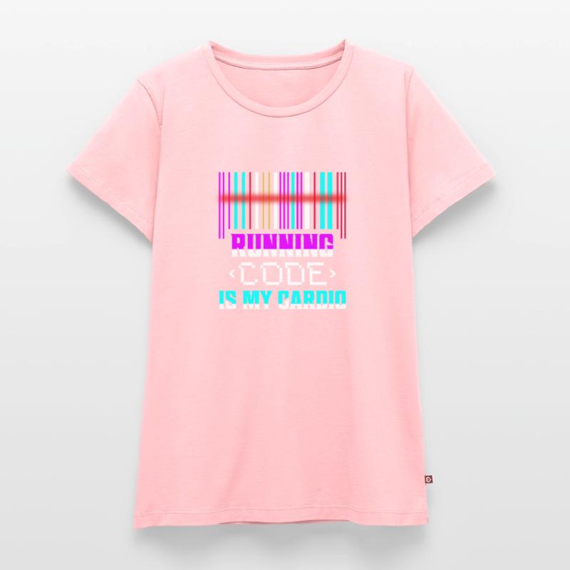 Running Code Is My Cardio Programmer Coding Frauen Premium Bio T-Shirt