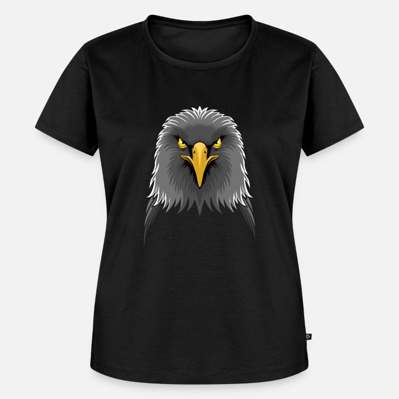 White-headed eagle - Women's Premium Organic T-shirt - black