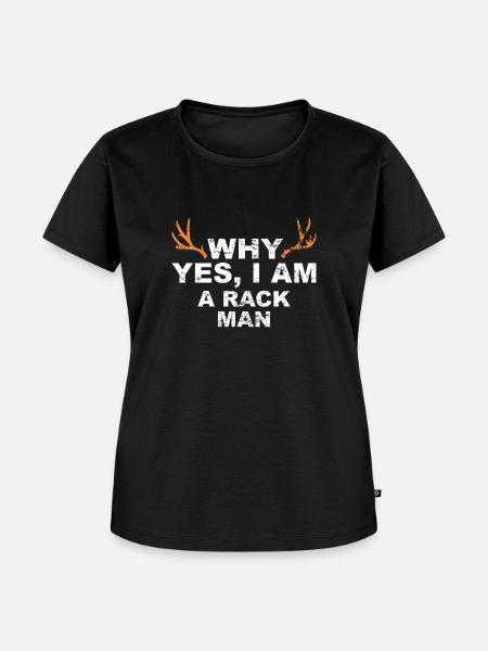 Jäger Jagt.Hirsch Geschenkidee - Frauen Premium Bio T-Shirt - Schwarz