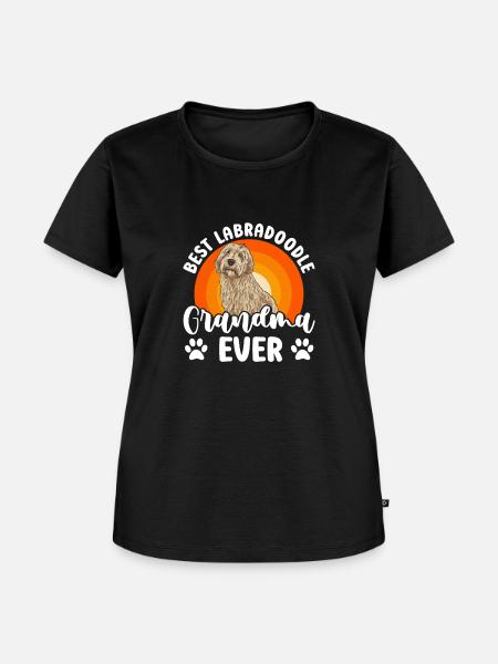 Labradoodle Hund - Frauen Premium Bio T-Shirt - Schwarz