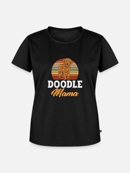 Labradoodle Hund - Frauen Premium Bio T-Shirt - Schwarz