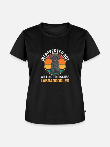 Labradoodle Hund - Frauen Premium Bio T-Shirt - Schwarz