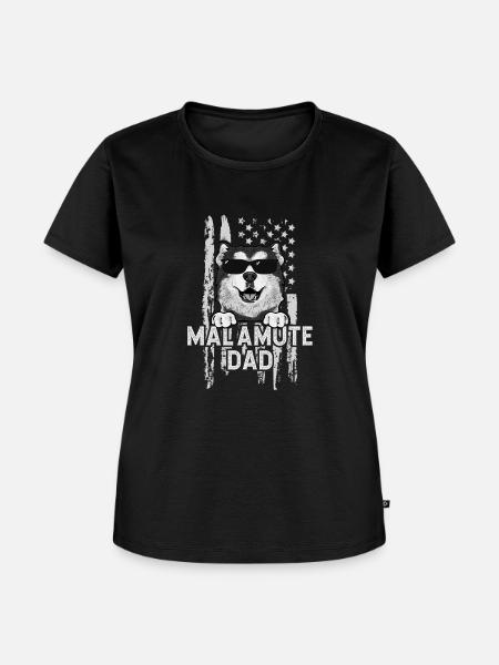 Alaskan Malamute Hund - Frauen Premium Bio T-Shirt - Schwarz