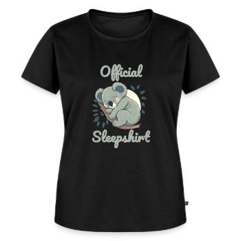 Koala Sleepshirt - Frauen Premium Bio T-Shirt - Schwarz - Vorne - Selfina (174cm)