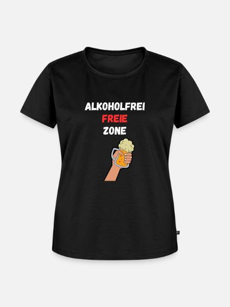 Alkoholfrei freie Zone - Frauen Premium Bio T-Shirt - Schwarz