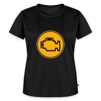 Motorkontrollleuchte Autotuning - Frauen Premium Bio T-Shirt - Schwarz - Vorne - Selfina (174cm)