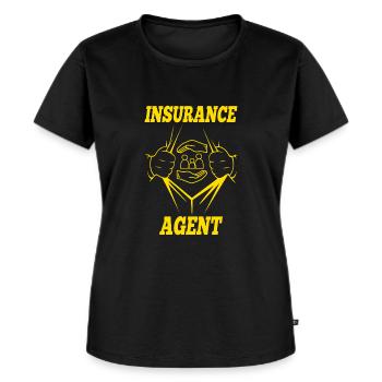 Insurance Agent Insurance Broker Gift Idea - Frauen Premium Bio T-Shirt - Schwarz - Vorne - Selfina (174cm)