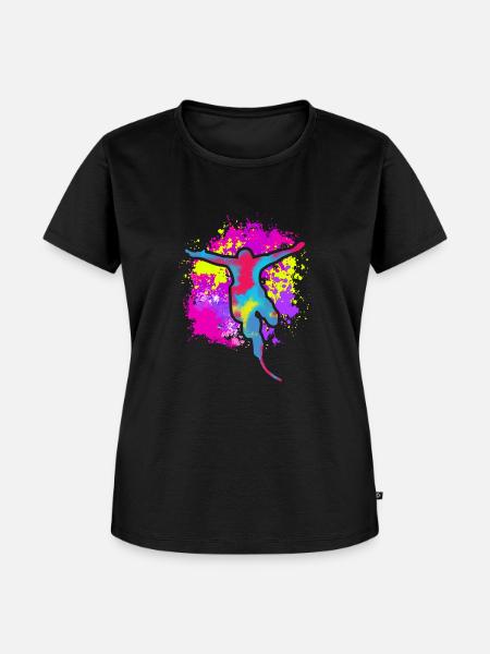 Free Falling Hobbys Bungee Jumping - Frauen Premium Bio T-Shirt - Schwarz