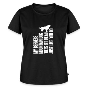 Bernese Mountain Dog - Women's Premium Organic T-shirt - black - Front - Selfina (174cm)