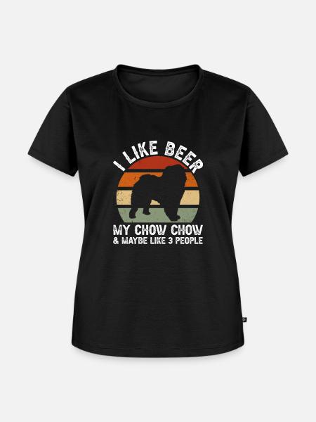 Chow Chow Hund - Frauen Premium Bio T-Shirt - Schwarz