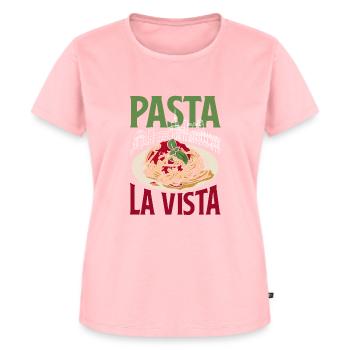 Pasta la vista - Frauen Premium Bio T-Shirt - Rosa - Vorne - AI Model Female 172 dark (172cm)