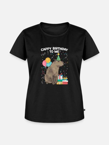 Capybara Nagetier - Frauen Premium Bio T-Shirt - Schwarz