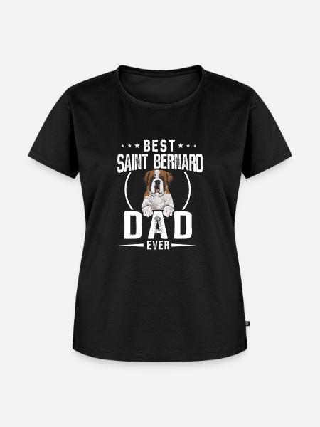 Bernhardiner St. Bernhardshund Hund - Frauen Premium Bio T-Shirt - Schwarz