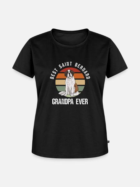 Bernhardiner St. Bernhardshund Hund - Frauen Premium Bio T-Shirt - Schwarz