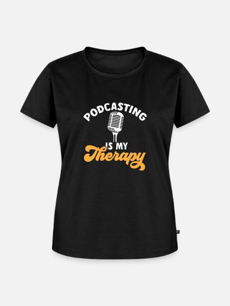 Podcaster Podcast - Frauen Premium Bio T-Shirt - Schwarz