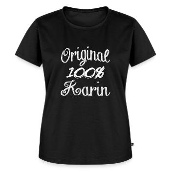 Original 100% Karin - T-shirt Premium bio Femme - noir - Devant - Selfina (174cm)