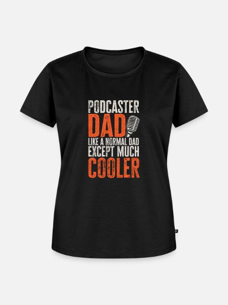 Podcaster Podcast - Frauen Premium Bio T-Shirt - Schwarz