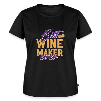 Winzer Wein Spruch für Weinliebhaber - Frauen Premium Bio T-Shirt - Schwarz - Vorne - Selfina (174cm)