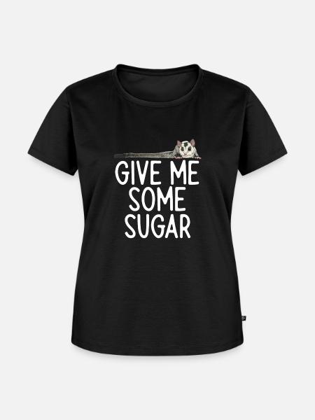 Kurzkopfgleitbeutler Sugar Glider - Frauen Premium Bio T-Shirt - Schwarz
