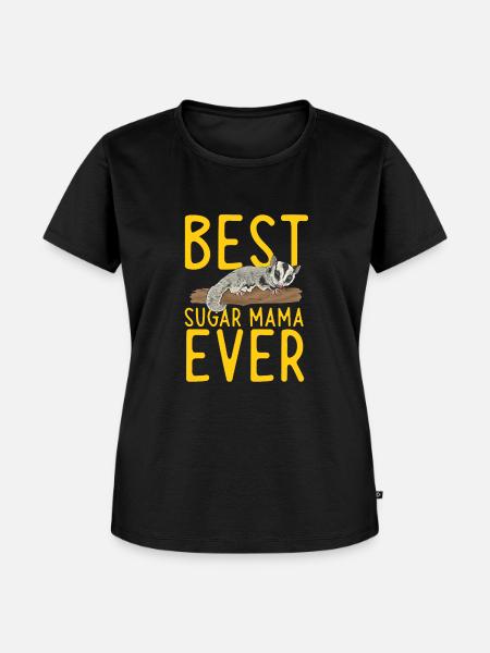 Kurzkopfgleitbeutler Sugar Glider - Frauen Premium Bio T-Shirt - Schwarz