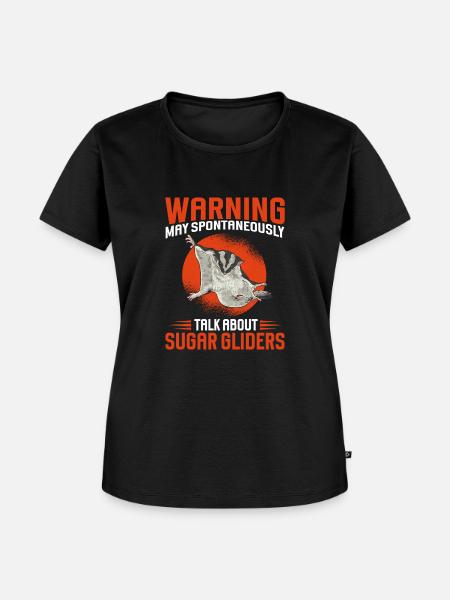 Kurzkopfgleitbeutler Sugar Glider - Frauen Premium Bio T-Shirt - Schwarz