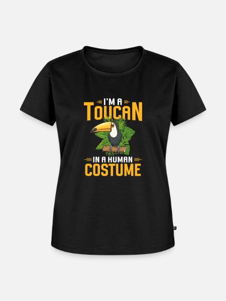 Tukan Vogel Regenwald - Frauen Premium Bio T-Shirt - Schwarz