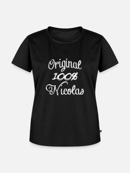 Original 100% Nicolas - Frauen Premium Bio T-Shirt - Schwarz