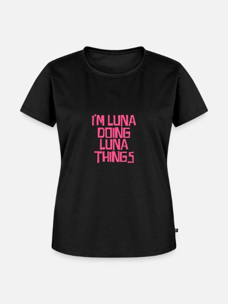 I'm Luna doing Luna things - Frauen Premium Bio T-Shirt - Schwarz