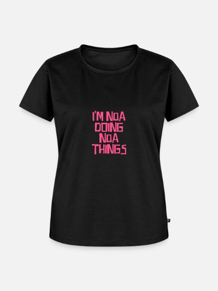 I'm Noa doing Noa things - Frauen Premium Bio T-Shirt - Schwarz