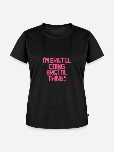 I'm Bristol doing Bristol things - Frauen Premium Bio T-Shirt - Schwarz