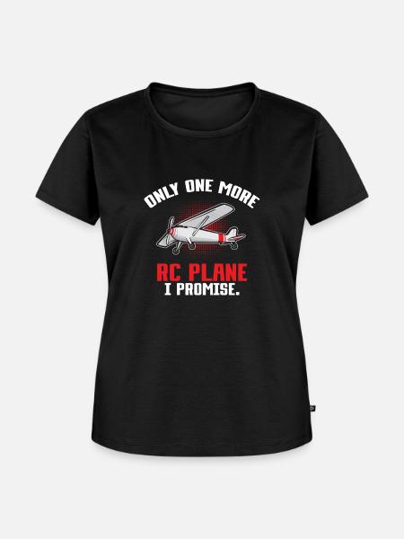 Ferngesteuertes Flugzeug Modellflugzeug - Frauen Premium Bio T-Shirt - Schwarz