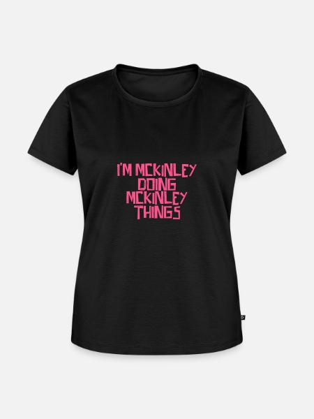 I'm Mckinley doing Mckinley things - Frauen Premium Bio T-Shirt - Schwarz