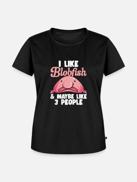 Blobfisch - Frauen Premium Bio T-Shirt - Schwarz